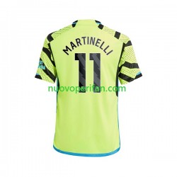 Maglie da Calcio Arsenal Gabriel Martinelli 11 Uomo Trasferta Tenuta 2023-2024 Maniche Corte