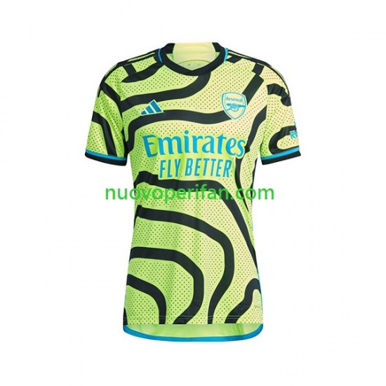 Maglie da Calcio Arsenal Saka 7 Uomo Trasferta Tenuta 2023-2024 Maniche Corte