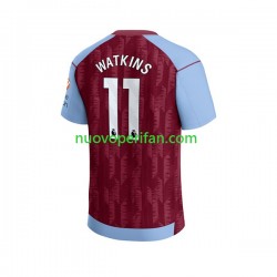 Maglie da Calcio Aston Villa Ollie Watkins 11 Uomo Prima Tenuta 2023-2024 Maniche Corte