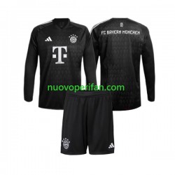 Maglie da Calcio FC Bayern München Portiere Bambino Prima Tenuta 2023-2024 Maniche Lunghe