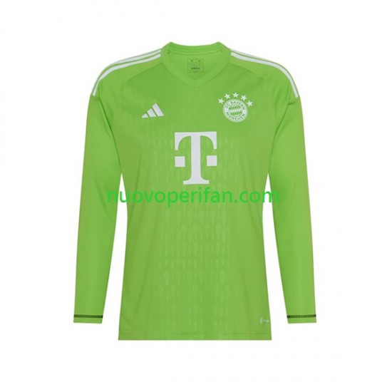 Maglie da Calcio FC Bayern München Manuel Neuer 1 Portiere Uomo Trasferta Tenuta 2023-2024 Maniche Lunghe