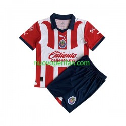 Maglie da Calcio CD Guadalajara Bambino Prima Tenuta 2023-2024 Maniche Corte