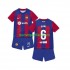 Maglie da Calcio FC Barcelona Gavi 6 Bambino Prima Tenuta 2023-2024 Maniche Corte