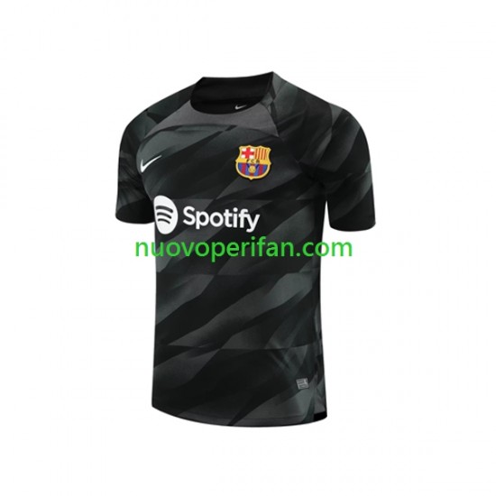 Maglie da Calcio FC Barcelona Portiere Uomo Trasferta Tenuta 2023-2024 Maniche Corte