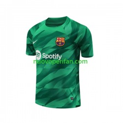 Maglie da Calcio FC Barcelona Ter Stegen 1 Portiere Uomo Prima Tenuta 2023-2024 Maniche Corte