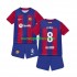 Maglie da Calcio FC Barcelona Pedri 8 Bambino Prima Tenuta 2023-2024 Maniche Corte