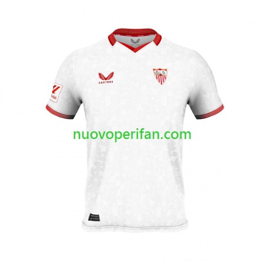 Maglie da Calcio Sevilla FC Uomo Prima Tenuta 2023-2024 Maniche Corte