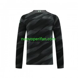 Maglie da Calcio Liverpool Portiere Uomo Trasferta Tenuta 2023-2024 Maniche Lunghe