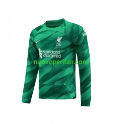 Maglie da Calcio Liverpool Portiere Uomo Prima Tenuta 2023-2024 Maniche Lunghe