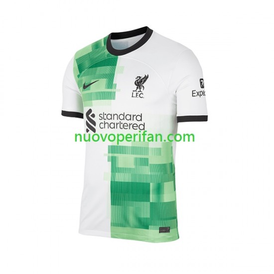 Maglie da Calcio Liverpool Virgil van Dijk 4 Bambino Trasferta Tenuta 2023-2024 Maniche Corte