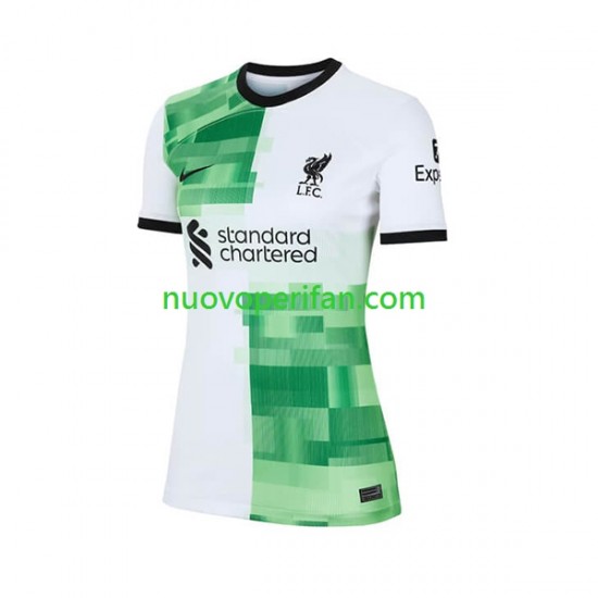 Maglie da Calcio Liverpool Donna Trasferta Tenuta 2023-2024 Maniche Corte