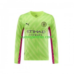 Maglie da Calcio Manchester City Portiere Uomo Alternativa Tenuta 2023-2024 Maniche Lunghe
