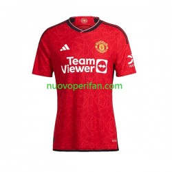 Maglie da Calcio Manchester United Donna Prima Tenuta 2023-2024 Maniche Corte
