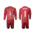 Maglie da Calcio Marocco Yassine Bounou 1 Portiere Bambino Prima Tenuta 2022 Maniche Lunghe