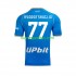 Maglie da Calcio Napoli Khvicha Kvaratskhelia 77 Uomo Prima Tenuta 2023-2024 Maniche Corte