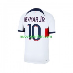 Maglie da Calcio Paris Saint-Germain Neymar Jr 10 Uomo Trasferta Tenuta 2023-2024 Maniche Corte
