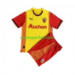 Maglie da Calcio RC Lens Bambino Prima Tenuta 2023-2024 Maniche Corte