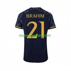 Maglie da Calcio Real Madrid Brahim Diaz 21 Uomo Trasferta Tenuta 2023-2024 Maniche Corte