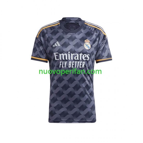 Maglie da Calcio Real Madrid Jude Bellingham 5 Uomo Trasferta Tenuta 2023-2024 Maniche Corte