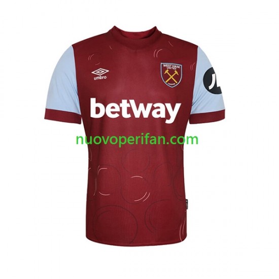 Maglie da Calcio West Ham United Uomo Prima Tenuta 2023-2024 Maniche Corte