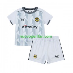 Maglie da Calcio Wolverhampton Wanderers Bambino Alternativa Tenuta 2023-2024 Maniche Corte