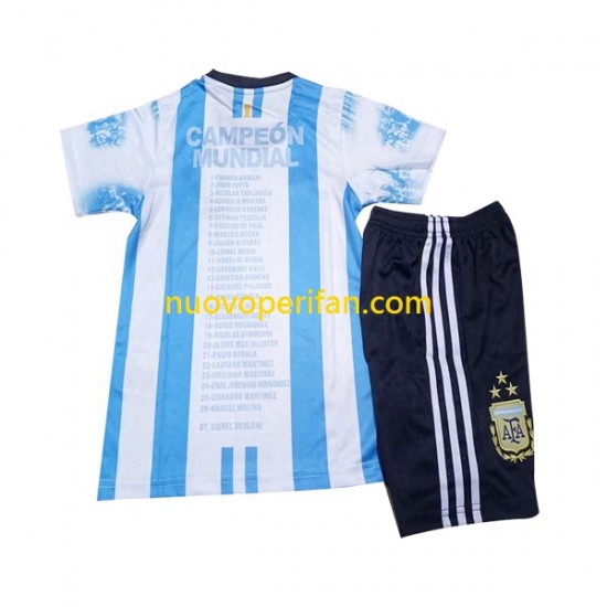 Maglie da Calcio Argentina All Stars Bambino Prima Tenuta 2023 Maniche Corte