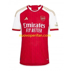 Maglie da Calcio Arsenal Martin Odegaard 8 Bambino Prima Tenuta 2023-2024 Maniche Corte