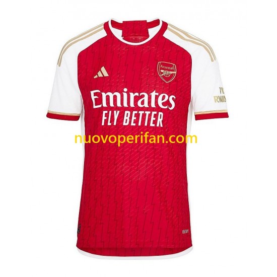 Maglie da Calcio Arsenal Xhaka 34 Bambino Prima Tenuta 2023-2024 Maniche Corte