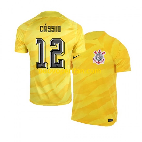 Maglie da Calcio Corinthians Cassio 12 Portiere Uomo Trasferta Tenuta 2023-2024 Maniche Corte