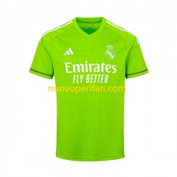Maglie da Calcio Real Madrid Thibaut Courtois 1 Portiere Uomo Prima Tenuta 2023-2024 Maniche Corte