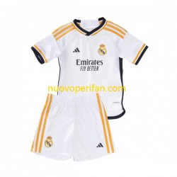 Maglie da Calcio Real Madrid Bambino Prima Tenuta 2023-2024 Maniche Corte