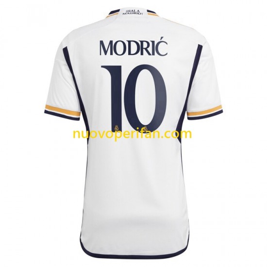 Maglie da Calcio Real Madrid Modrić 10 Uomo Prima Tenuta 2023-2024 Maniche Corte