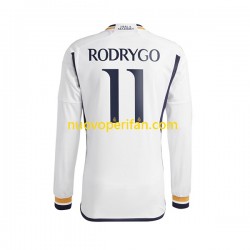 Maglie da Calcio Real Madrid Rodrygo Goes 11 Uomo Prima Tenuta 2023-2024 Maniche Lunghe