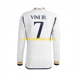 Maglie da Calcio Real Madrid Vinicius Junior 7 Uomo Prima Tenuta 2023-2024 Maniche Lunghe