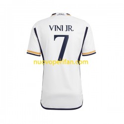 Maglie da Calcio Real Madrid Vinicius Junior 7 Uomo Prima Tenuta 2023-2024 Maniche Corte