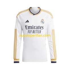 Maglie da Calcio Real Madrid Vinicius Junior 7 Bambino Prima Tenuta 2023-2024 Maniche Lunghe