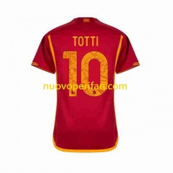 Maglie da Calcio AS Roma Totti 10 Uomo Prima Tenuta 2023-2024 Maniche Corte
