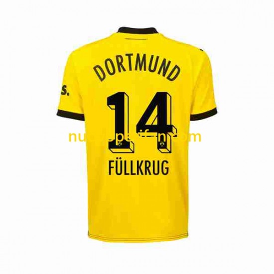 Maglie da Calcio Borussia Dortmund Niclas Fullkrug 14 Uomo Prima Tenuta 2023-2024 Maniche Corte