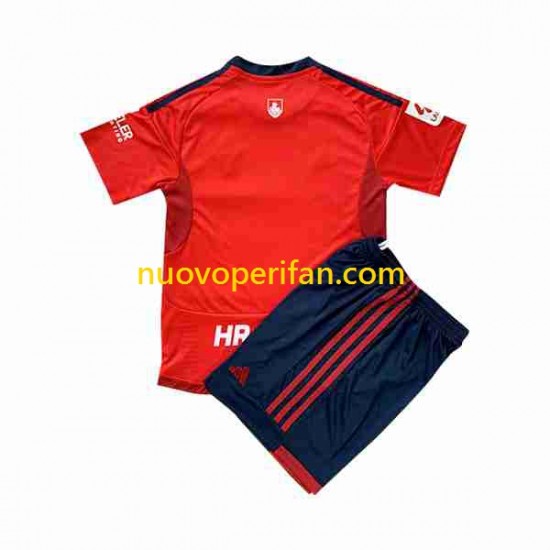 Maglie da Calcio CA Osasuna Bambino Prima Tenuta 2023-2024 Maniche Corte