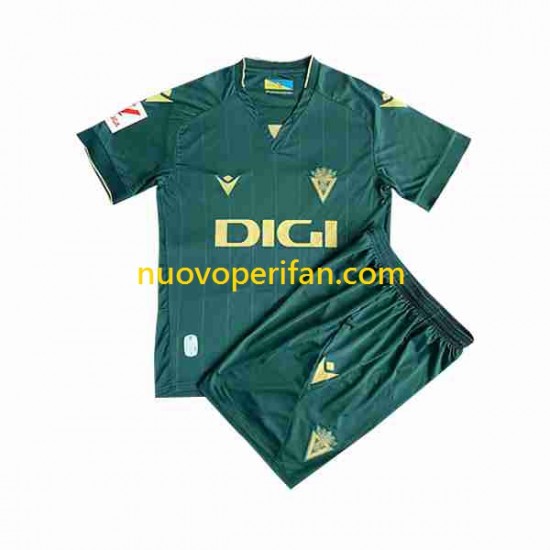 Maglie da Calcio Cádiz CF Bambino Alternativa Tenuta 2023-2024 Maniche Corte