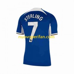 Maglie da Calcio Chelsea Raheem Sterling 7 Uomo Prima Tenuta 2023-2024 Maniche Corte