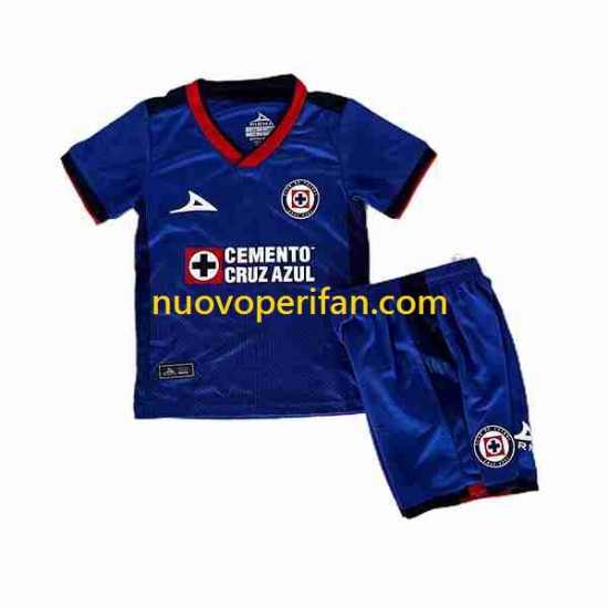 Maglie da Calcio Cruz Azul Bambino Prima Tenuta 2023-2024 Maniche Corte