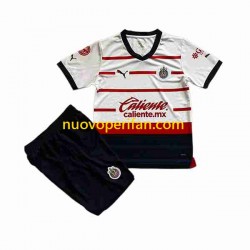 Maglie da Calcio Deportivo Guadalajara Bambino Trasferta Tenuta 2023-2024 Maniche Corte