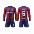 Maglie da Calcio FC Barcelona GAVI 6 Bambino Prima Tenuta 2023-2024 Maniche Lunghe
