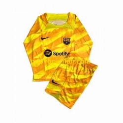 Maglie da Calcio FC Barcelona Portiere Bambino Quarta Tenuta 2023-2024 Maniche Lunghe