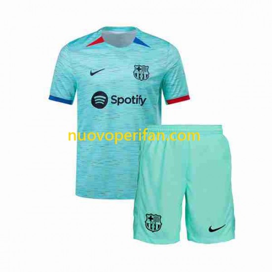 Maglie da Calcio FC Barcelona Bambino Alternativa Tenuta 2023-2024 Maniche Corte