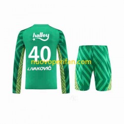 Fenerbahce Livakovic 40 Footbal Kit Portiere Prima Tenuta 2023-2024 Maniche Lunghe