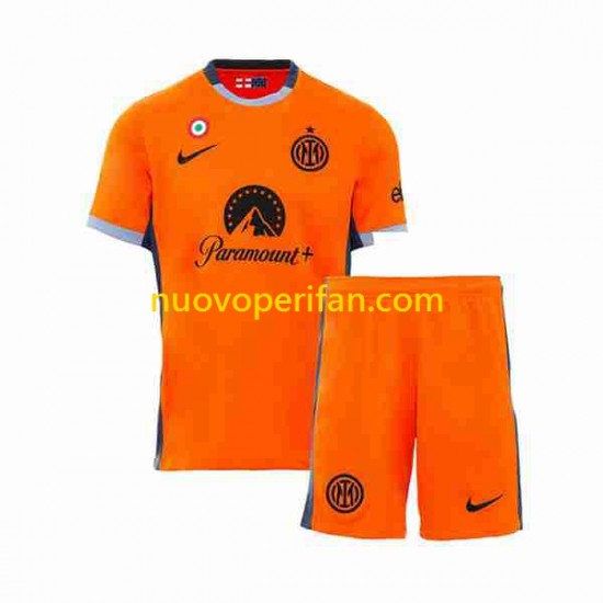 Maglie da Calcio Inter Milan Bambino Alternativa Tenuta 2023-2024 Maniche Corte