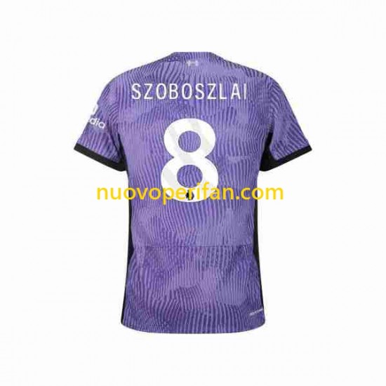 Maglie da Calcio Liverpool Dominik Szoboszlai 8 Uomo Alternativa Tenuta 2023-2024 Maniche Corte
