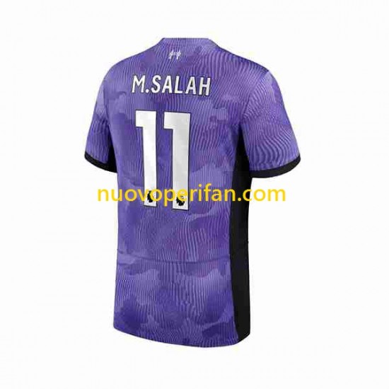 Maglie da Calcio Liverpool M.Salah 11 Uomo Alternativa Tenuta 2023-2024 Maniche Corte